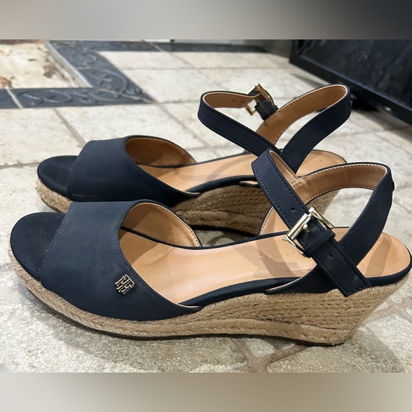 Tommy Hilfiger Shoes - Tommy Hilfiger Women's Navy Wedge Sandals